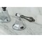Kingston Brass NS4463AL 8" Widespread Bathroom Faucet, Chrome/Black Stainless Steel NS4463AL - alternate 2